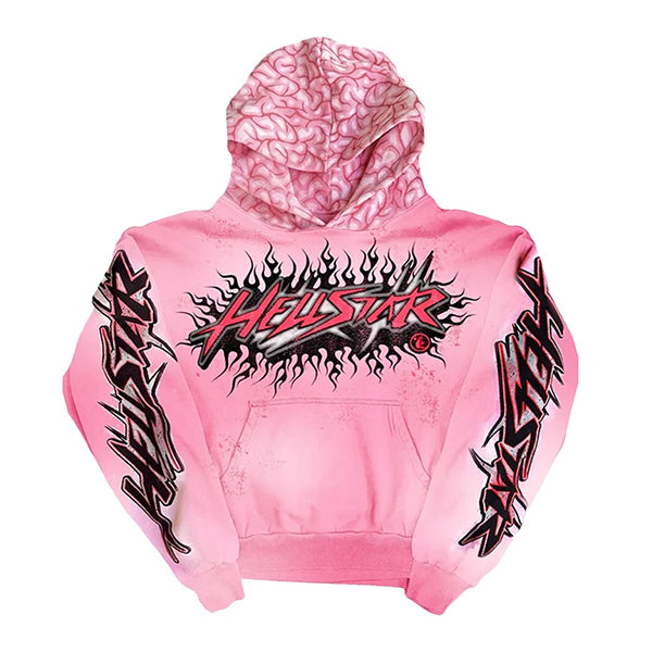 Hellstar Studios Brainwashed Hoodie With Brain 2024 New
