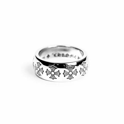 Chrome Hearts ETCHED PLUS BAND RING -2