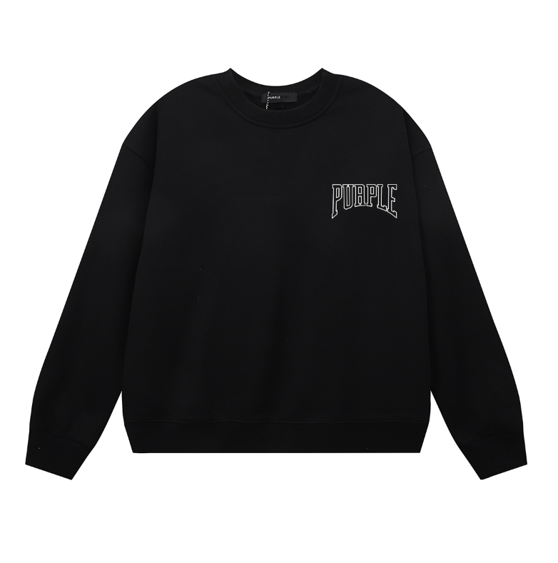 Purple  Men's Long-Sleeve T-shirt Sweatshirt 1152