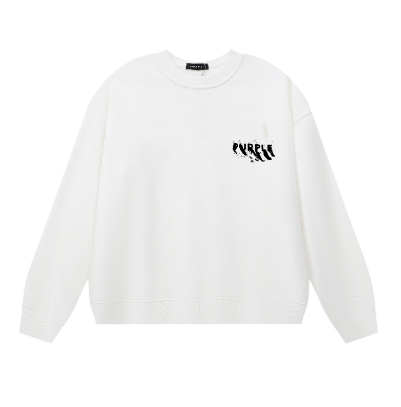 Purple  Men's Long-Sleeve T-shirt Sweatshirt 1137