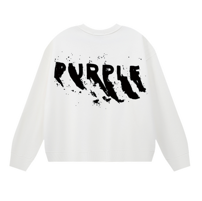 Purple  Men's Long-Sleeve T-shirt Sweatshirt 1137