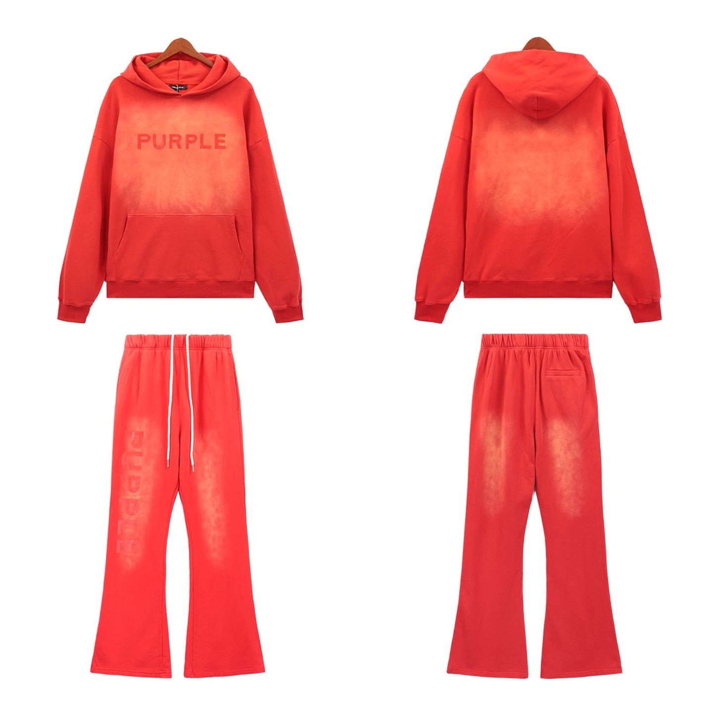 Purple New Hoodie suit 5965